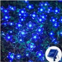 Solar Cherry Garden Blossom Flower Lights Garlands String Lights Solar Outdoor Waterproof Lawn Pathway Christmas Decoration Lamp