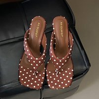 Women Clip Toe Slippers Wedges Sandals High Heels Shoes Summer 2026 Trend Beach Flip Flops Casual Shoes Walking Sandalias Mujer