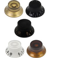 FLEOR 4PCS LP Guitar Knobs Top Hat Style Tone Volume Speed Control Knobs Caps 6mm For Electric Guitar