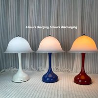 Nordic Modern Danish Mushroom Table Lamp High-End Atmosphere Bedside Small Bud Reading Light Charging USB for Bedroom