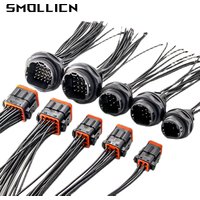 1 Set Automotive Wiring Harness Connector 132016-001 ITT Type 4/8/10/16/25 Pin Male Female Plug 132004-001 132004-000 132008-001