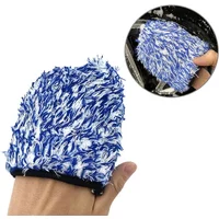 Microfiber Car Washing Mitt, Thick Soft Wheel Rim Cleaning Glove, Auto Detailing Wash Accessory