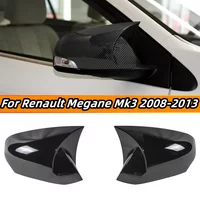Pair Rearview Mirror Cover Side Mirror For Renault Megane Mk3 2008-2013 / Fluence 2009-2015 Horn Rear View Mirror Cover Trim