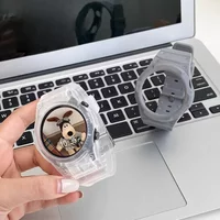 New Silicone Strap+PC Case for Samsung Galaxy Watch 7/6/5/4 40MM 44MM Mod Kit for Samsung SmartWatch Sport Loop Band Bracelet