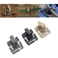 2/4/6PCS Drinking Tube Clip Rotatable Molle Hydration Bladder Drinking Tube Trap Hose Webbing Clip Molle Fits