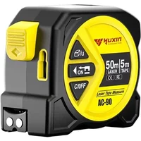 USB Charging Laser 5M Tape Measure Cross Leveling Automatic Locking HD Digital Display Tape Measure MultiFunction Measuring Tool