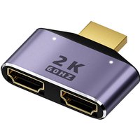 With HDMI Splitter Adapter HUB 2K 1080P Extend Cable Adapter Projector Monitor HDTV Audio Video Cord Male to Female Converter