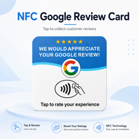 Carte NFC programmable NTAG215, 13,56 MHz, carrée, ronde, adhésive, en PVC, pour menu Google, accès par simple pression