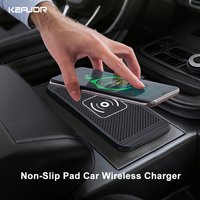 Car Wireless Charger for iPhone 17 16 15 Fast Wireless Induction Charging Pad for Samsung Xiaomi Car Phone Silicone Non-Slip Pad