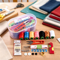 1Set Large Sewing Box Set Household Portable Mini Tool Sewing Thread Multi-function Sewing Kit DIY Apparel Sewing