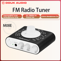 Douk Audio M08E Mini accordeur Radio FM 64-108MHz récepteur stéréo préampli amplificateur de casque avec contrôle des basses aigus