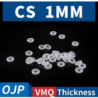 CS1mm White VMQ silicon Rubber O-rings Seals Gasket Washer temperature resistant Waterproof soft silicone ring