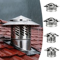 Simple Installation 80/110/160/200mm Chimney Cap Stainles Steel Multifunctional Ventilation Ducts Rainproof Cover