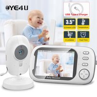 Nowa 3,5-calowa niania wideo Noktowizor Kamera bezpieczeństwa 2.4G Matka Dziecko 2-drożna rozmowa audio Kamera do monitoringu wideo z temperaturą