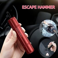 Marteau de sécurité pour voiture, brise-verre d'urgence et coupe-ceinture de sécurité, outil de sauvetage en acier au tungstène de haute dureté, accessoires automobiles 1/2/4 pièces