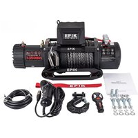 13500LBS 12V Electric Winch With Wireless Remote Control Heavy Duty Off Road Recovery Winch For 4X4 Car Truck SUV