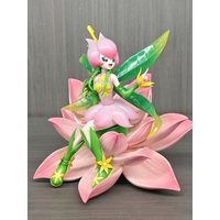 Digimon Lillymon 17cm sitting position Anime Figure Statue Desktop Decoration Gift