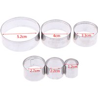 5Pcs/Set Stainless Steel Round Polymer Clay Cutter Molds Pottery Ceramic Cutting Mould Diy Tools New Arrival
