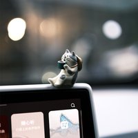Cute Healing Kitten Ornaments For Car Dashboard Resin Cat Figure Car Interior Decorative Cat Ornament Vehicle Accessories
