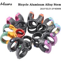 HASSNS DH40 Short Power Riser Stem, Mountain Bridge Handlebar Table Stem 28.631.8/3540MM for MTB Power Road Bicycle Cycling