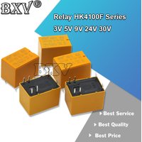 5PCS Relay HK4100F Series HK4100F-DC12V HK4100F 12V DIP-6 3A 250V AC/ 3A DC 3V 5V 9V 24V 30V HK4100f-DC12V-SHG New Original