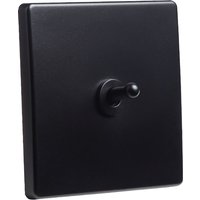 Wall Light Brass Lever Toggle Switch Black Matte Panel 10A 110-220V For Home Improvement