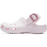 Crocs(Crocs) Men's and Women's Shoes, Classic Color Buckle Clog Foam Pink Flat Slippers, Sandals, Beach Shoes 213347-7Df