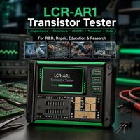 LCR-AR1 A Multifunctional Tester for Transistors 1.9in screen MOS field-effect transistor Capacitance Resistance LCR ESR Measure