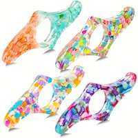 1/2 Pcs Handmade Resin Thumb Page Holders - Acrylic Reading Accessories, Perfect Gift For Book Lovers, Students And Teachers