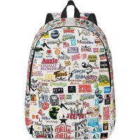 Broadway Melody Backpack for Boy Girl Kids Student School Bookbag Musical Theatre Drama Canvas Daypack Preschool Primary Bag