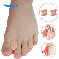 Pexmen 2/4Pcs Gel Toe Separators Bunion Pads Gel Orthotics Toe Spacers for Straightening Overlapping Toes for Men and Women