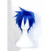 Akame Ga Kill! Wave Cosplay Synthetic Wig Short Dark Blue Heat Resistant Synthetic Hair Wig