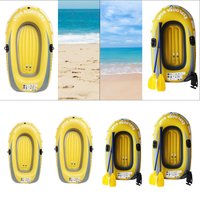 Inflatable Floating Boat PVC Fishing Water Raft Stable Adult Dinghy for Lake and River