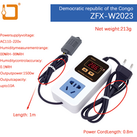 W2023 Intelligent Digital Humidity Controller Constant Humidity Humidification Dehumidification Temperature Instrument
