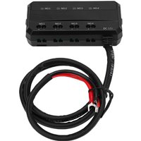 Motorcycle Fuse Box 20A Low Profile Terminal Block with LED Indicator 4 Circuits Battery Relay for Cars ATVs UTVs