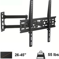 TV Wall Mount Long Arm TV Mount Bracket for 26-45″ TVs-Full Motion Wall Mount Swivel Articulating Arm Tilt Holds up to 50 lbs