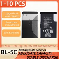 3.7V 1200mAh Battery BL-5C BL5C BL 5C Rechargeable Batteries For Nokia 1100 1108 1110 1112 1116 1200 1208 1209 1508 1600