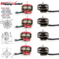 4PCS HappyModel EX1404 1404 EX1103S EX1103 1103 Brushless Motor for RC FPV Toothpick Racing Crux35 Micro Long Range LR4 Drone