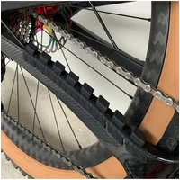 AliExpress NONE 1PC Silicone Chain Protection Sticker - Anti-Scratch Lower Pipe Chain Sticker for Mountain & Road Bicycles