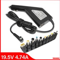 Car Charger19V 4.74A 90W Universal Laptop Power Adapter Charger for Lenovo Asus Acer Dell HP Samsung Toshiba with 10 Connectors