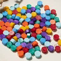 100Pcs Octagon Wax Seal Beads Sealing Wax for Wax Stamp,DIY Craft Envelope Letter Gift Wrapping Scrapbook Invitation Card Decor