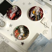 Game C-Castlevania Dracula Alucard Laser Badge Pins Handmade Brooches for Backpack Gifts Bag Decor Fans Collect