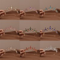 Princess Queen Vintage Baroque Crystal Crown Rhinestone Tiara For Women Bridal Weeding Party Prom Jewelry Hair Accessories