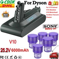 Akku für Dyson V10 SV12, für Dyson Cyclone Ersatzakku 25,2 V V10 Animal V10 Absolute V10 Fluffy V10 Motörhead V10 Total Clean Dyson Staubsauger, 6000 mAh 88,2 Wh
