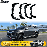 For Mitsubishi Triton L200 MR 2019-2023 Fender Flares Wheel Flares Mudguard Arch Body Kit Car Guard Exterior Parts Accessories