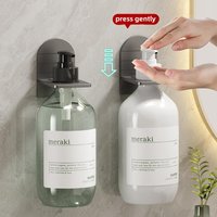 Support de rangement mural vertical sans poinçon, étagère de présentation, gel douche, désinfectant pour les mains, cuisine, détergent monté