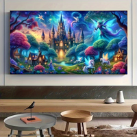 DIY Diamond Painting Jewelry Cross Stitch Enchanted Forest Castle Full Drill Diamond Art Kits Mosaic Embroidery Home Decor Gift