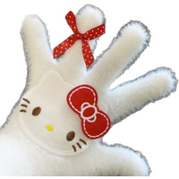 AliExpress keeppley kawaii Hello Kitty Coral Velvet Gloves Women's Winter Girls' Heart Electric Bike Female Winter Outdoor Warm Windproof Gloves Gl