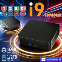 Mini PC Windows 11 Pro Intel Core i9 8950HK 16GB DDR4 1TB SSD PC Gamer Computer Dual WIFI 6 BT5.2 4K HD Mini Gaming Pc Desktop