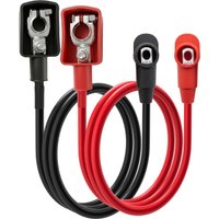 10AWG Car Battery Terminal Connectors Kit Silicone Insulating Caps Positive Negative Anti-Short Circuit for RV Boat Truck